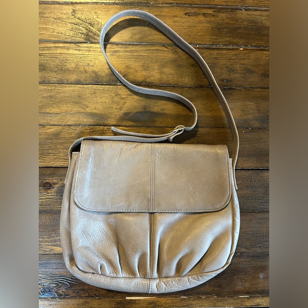 Levi Strauss & Co Vintage Soft Leather Handbag Taupe